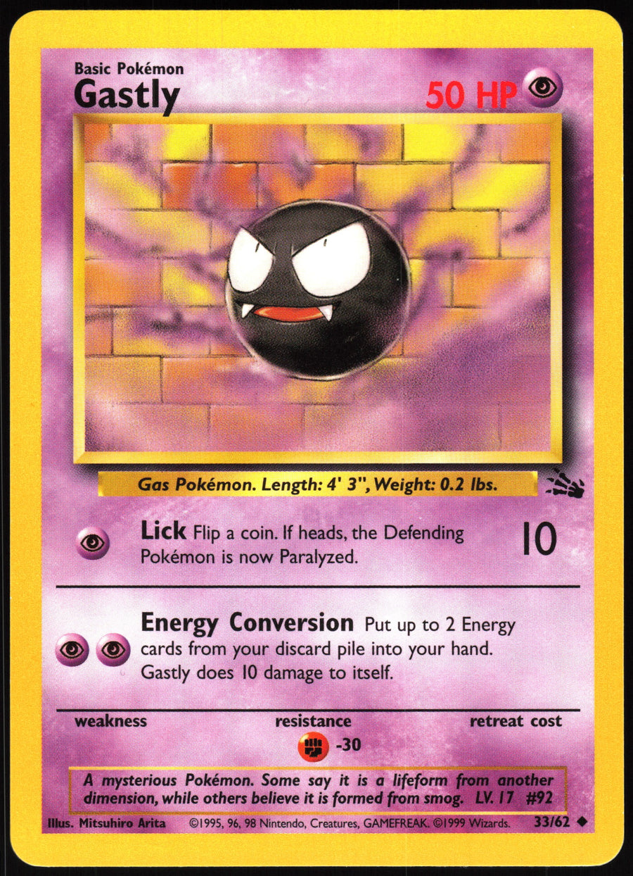 Gastly #33/62 Non-Foil