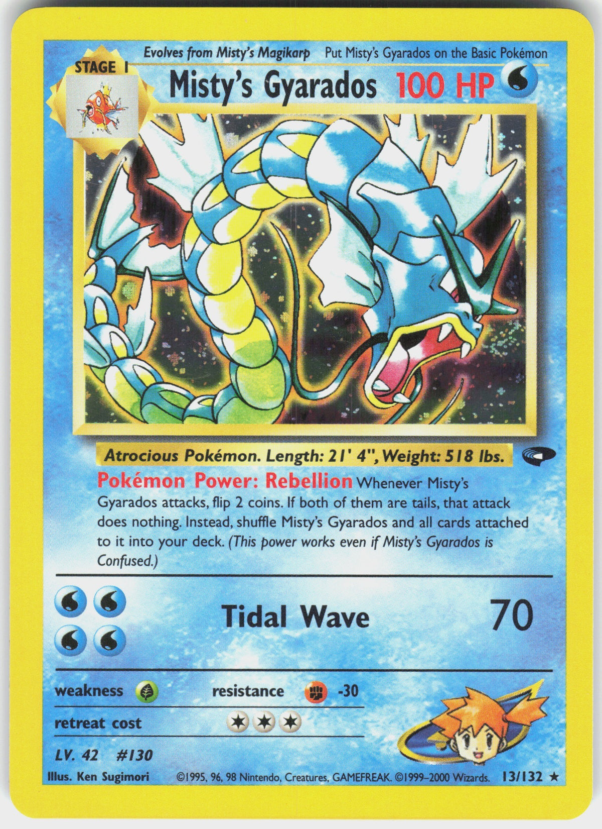 Misty's Gyarados #13 NM