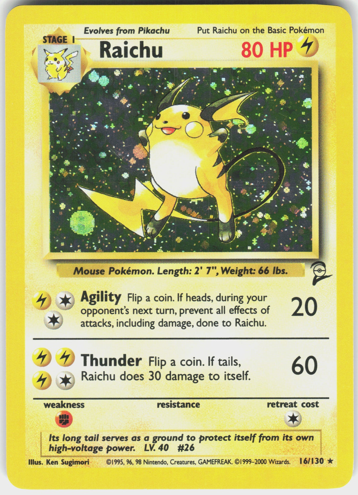 Raichu #16 NM