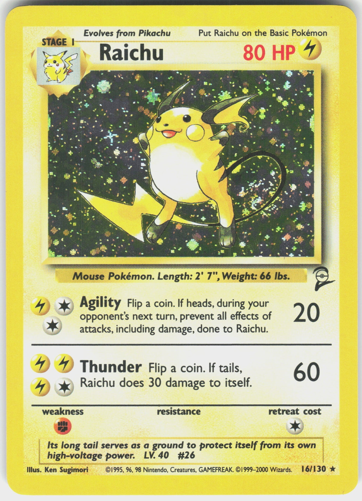 Raichu #16 NM