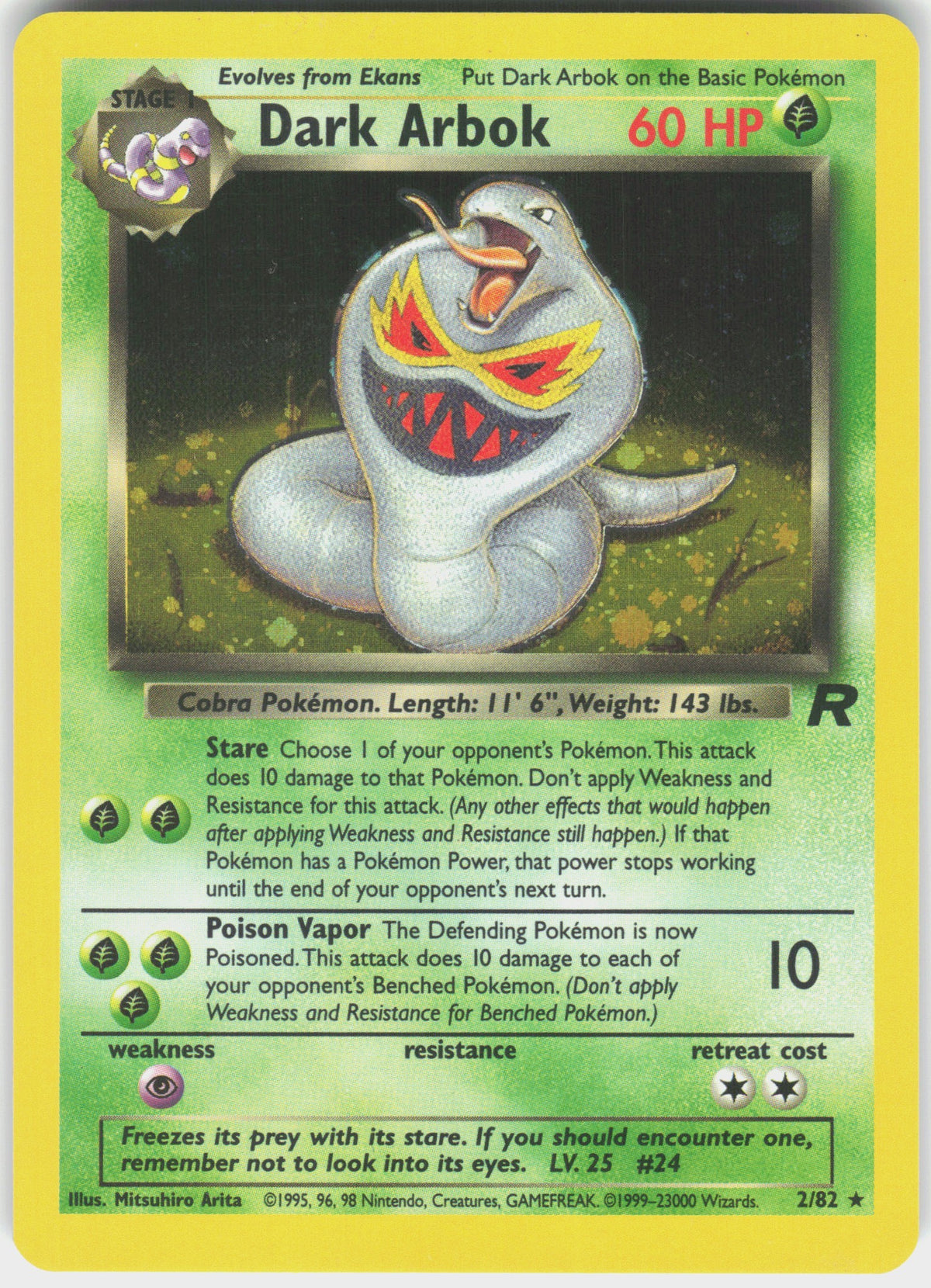 Dark Arbok #2 NM