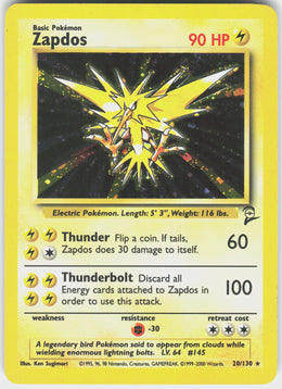 Zapdos #20 NM