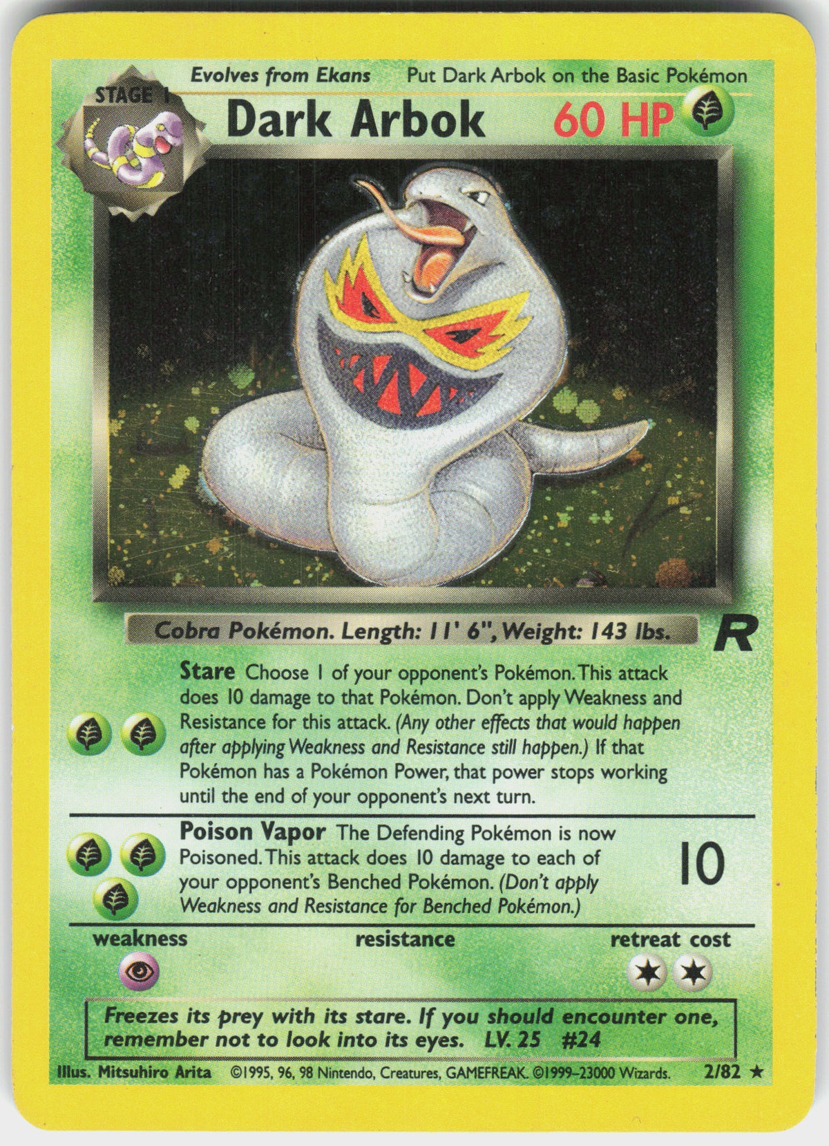 Dark Arbok #2 NM
