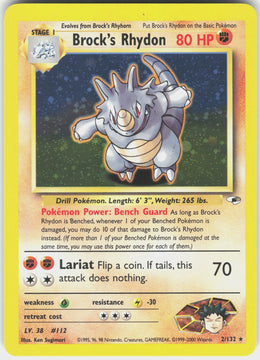 Brock's Rhydon #2 NM