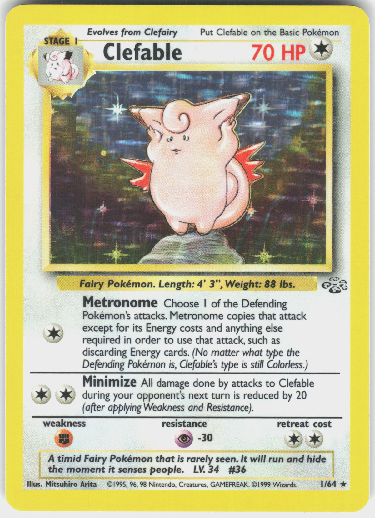 Clefable #1 NM