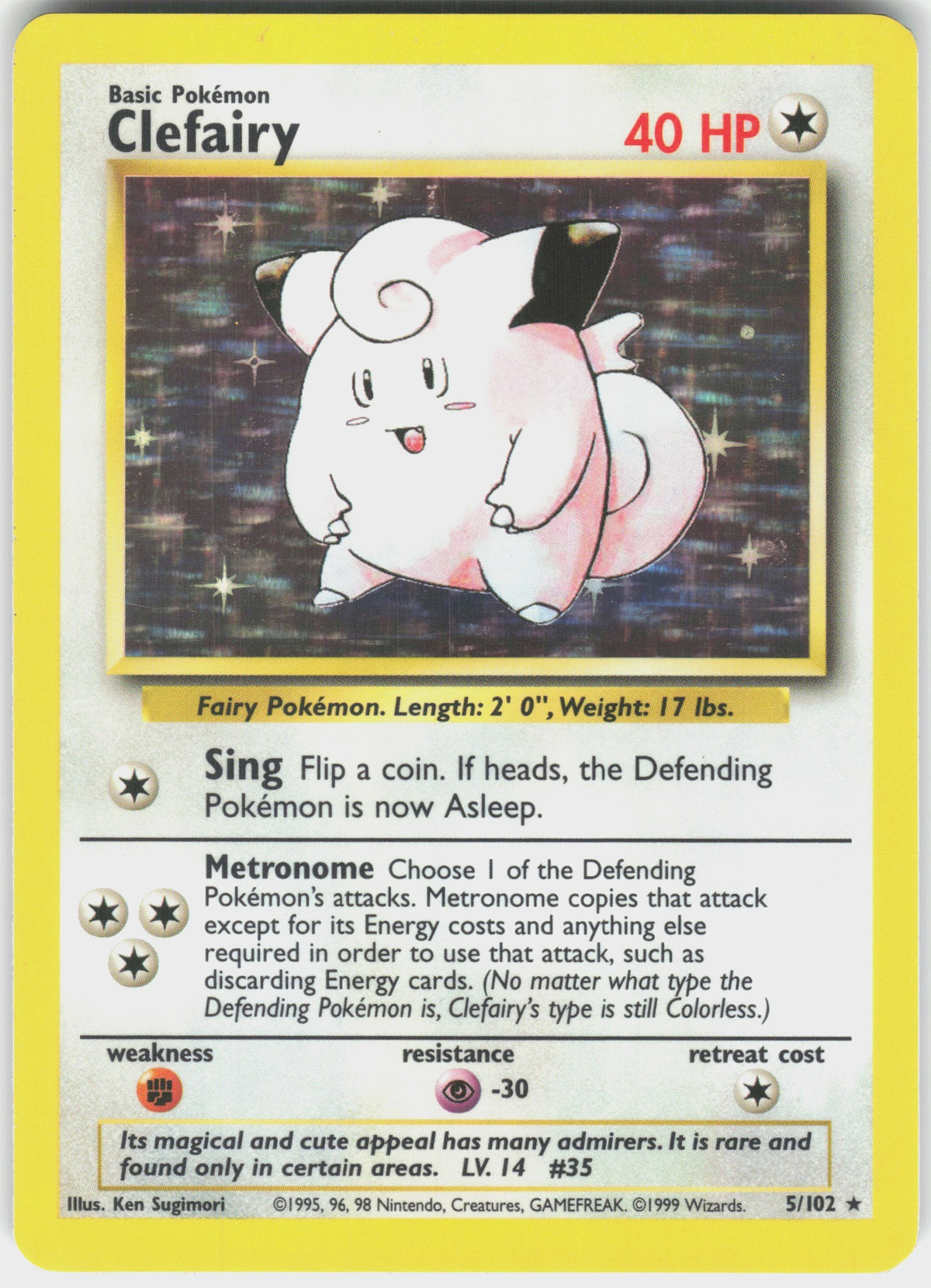 Clefairy #5 NM