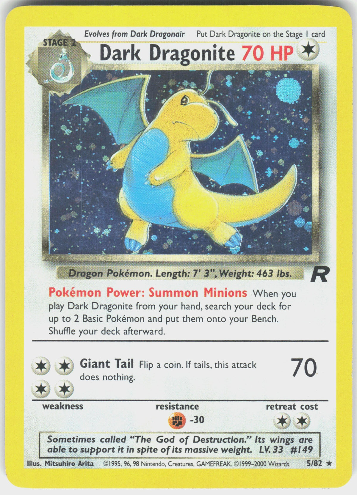 Dark Dragonite #5 NM
