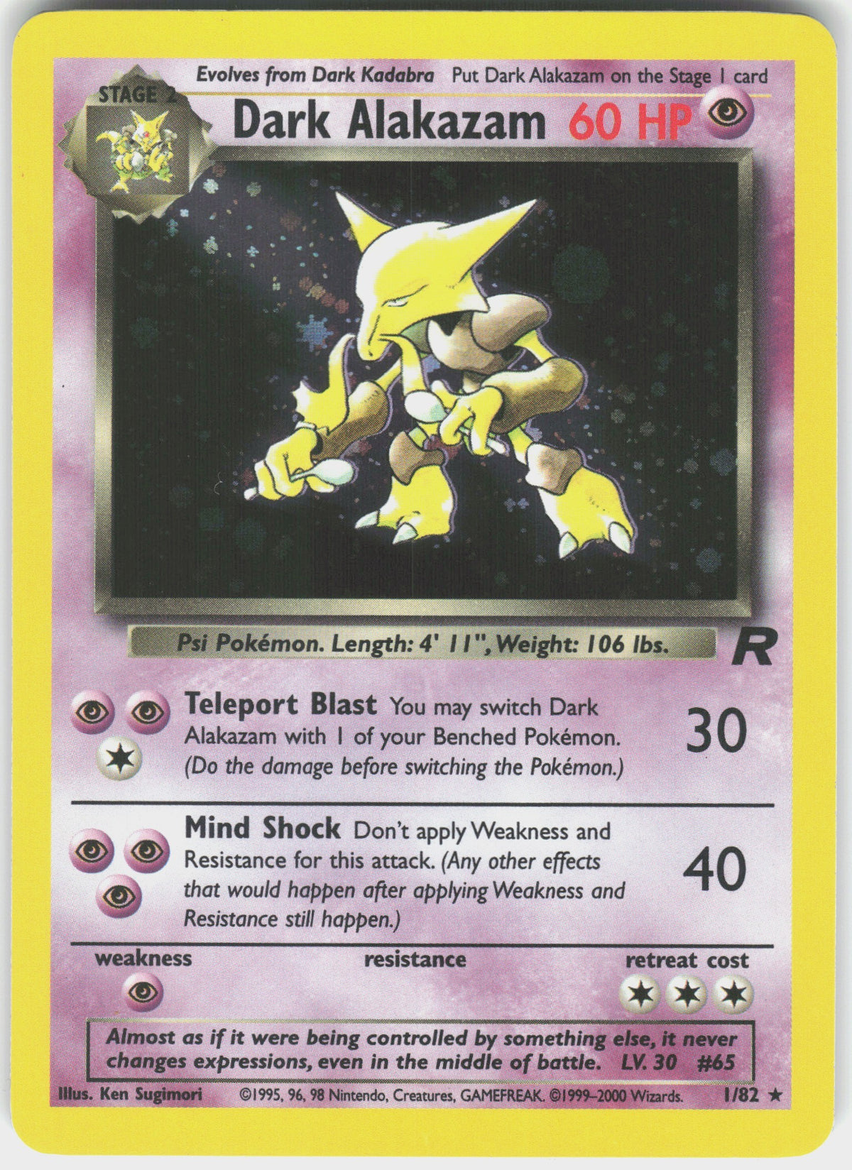Dark Alakazam #1 NM