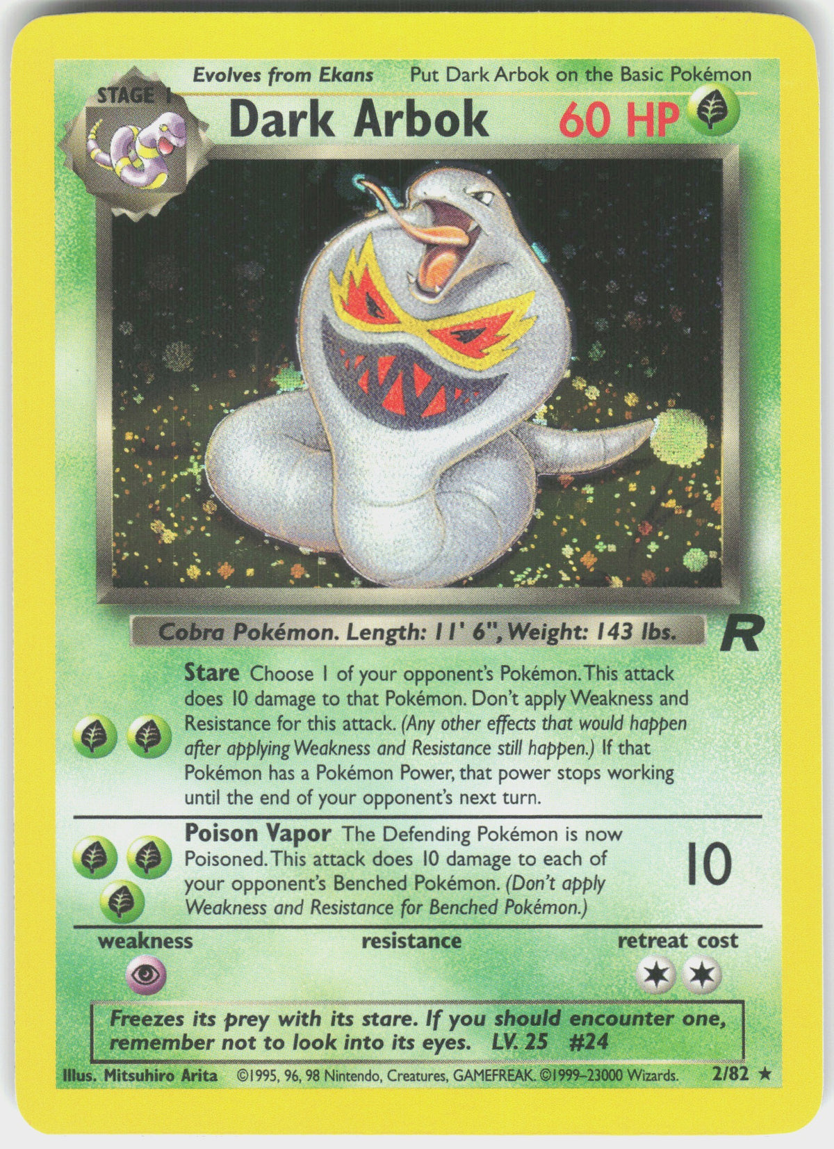 Dark Arbok #2 NM
