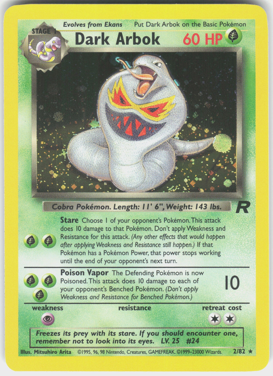 Dark Arbok #2/82 Holofoil