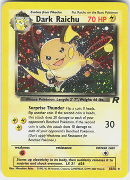 Dark Raichu #83 NM