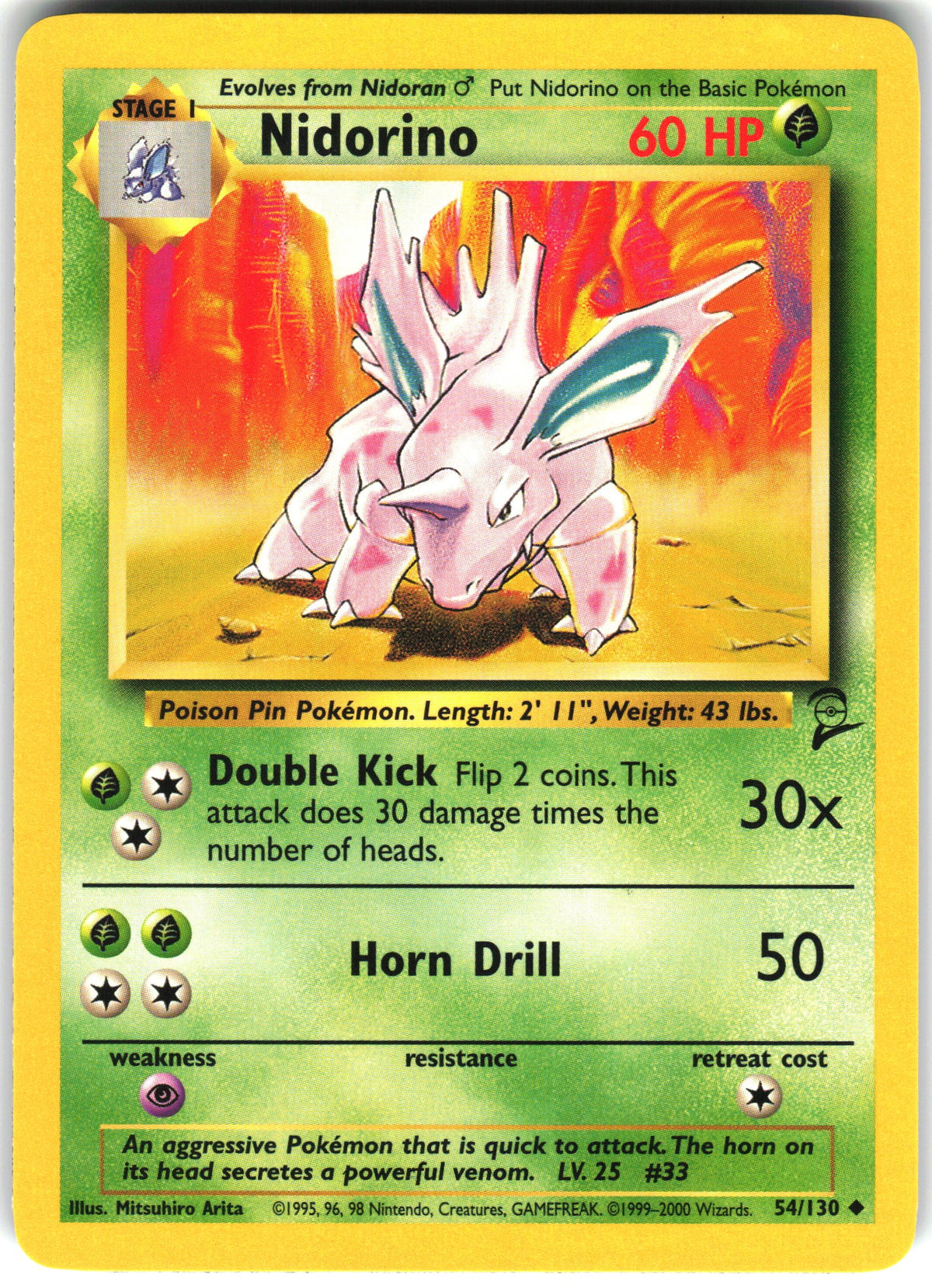 Nidorino #54 NM