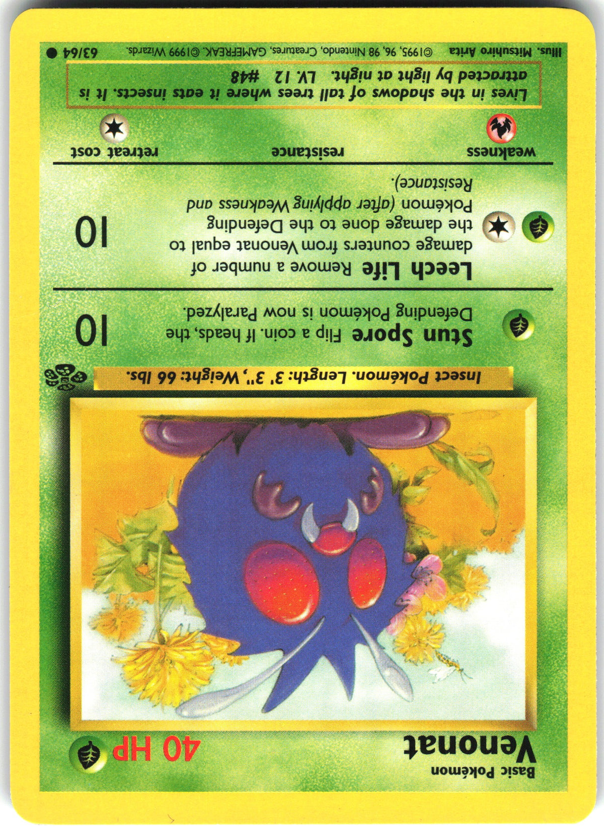 Venonat #63 NM