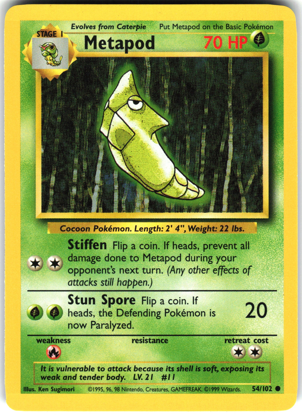 Metapod #54 NM