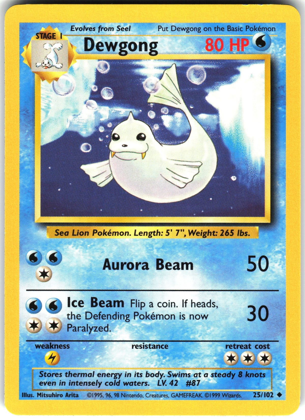 Dewgong #25 NM