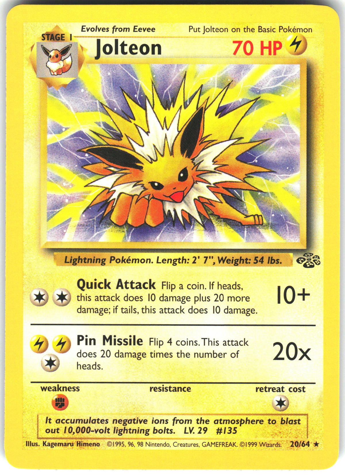 Jolteon #20 NM