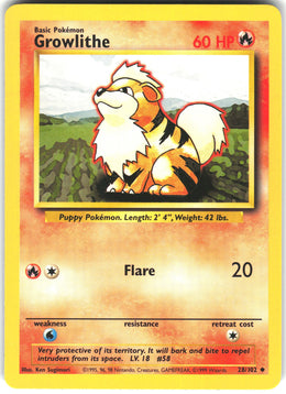 Growlithe #28 NM