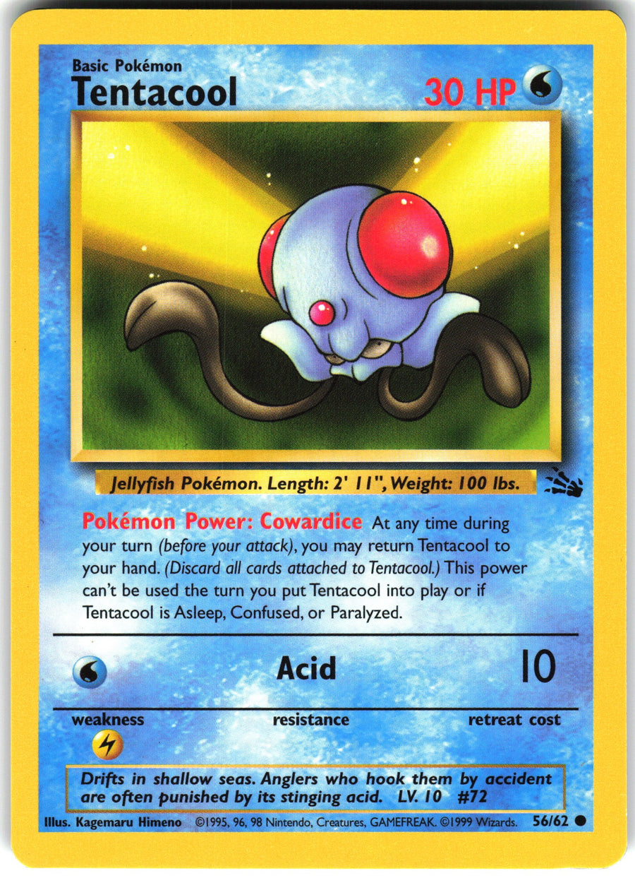 Tentacool #56/62 Non-Foil