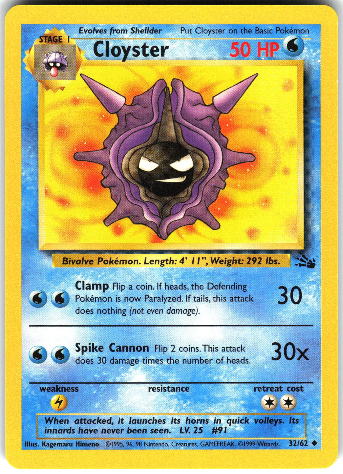 Cloyster #32 NM