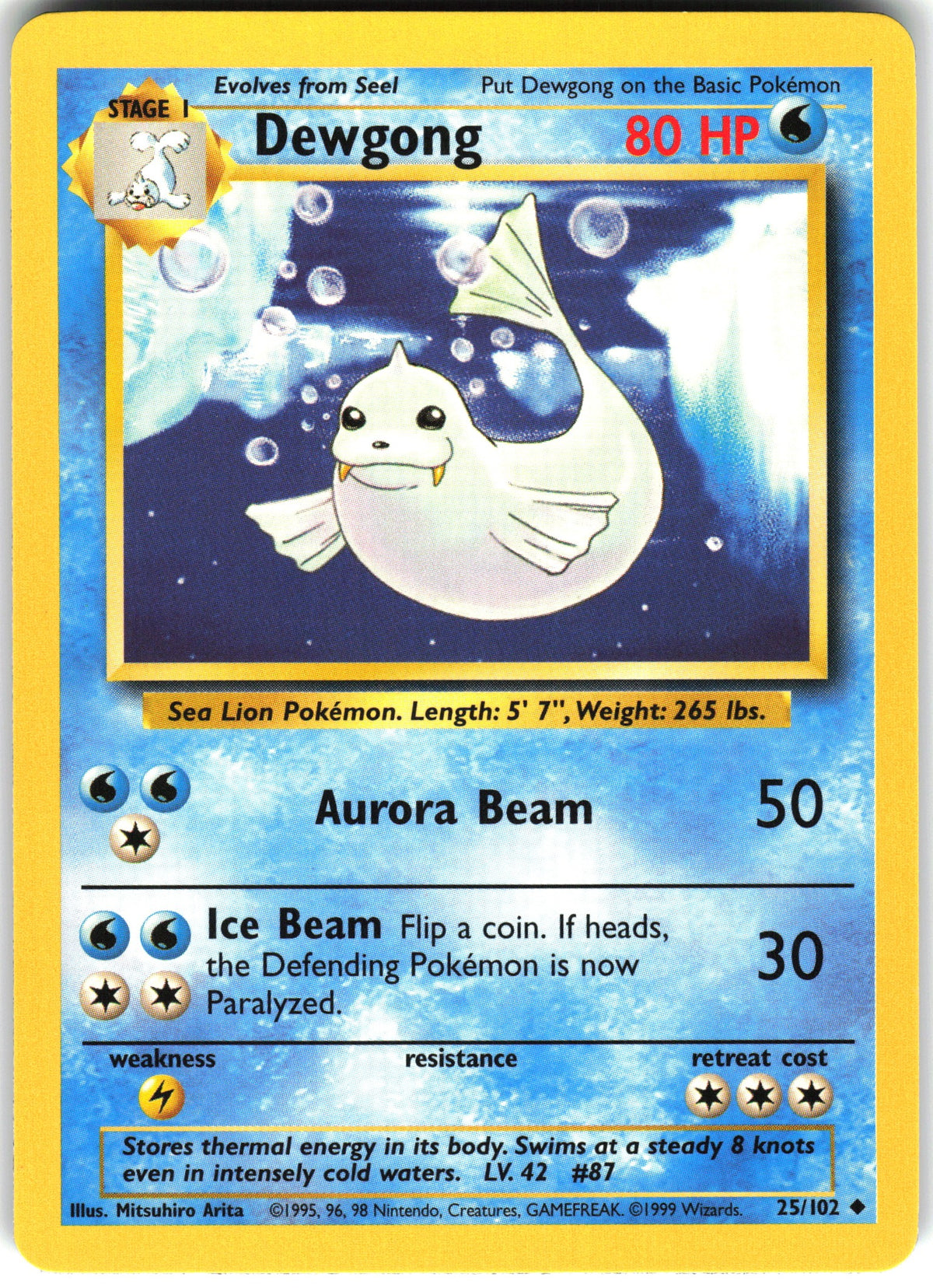 Dewgong #25 NM