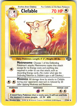 Clefable #17 NM