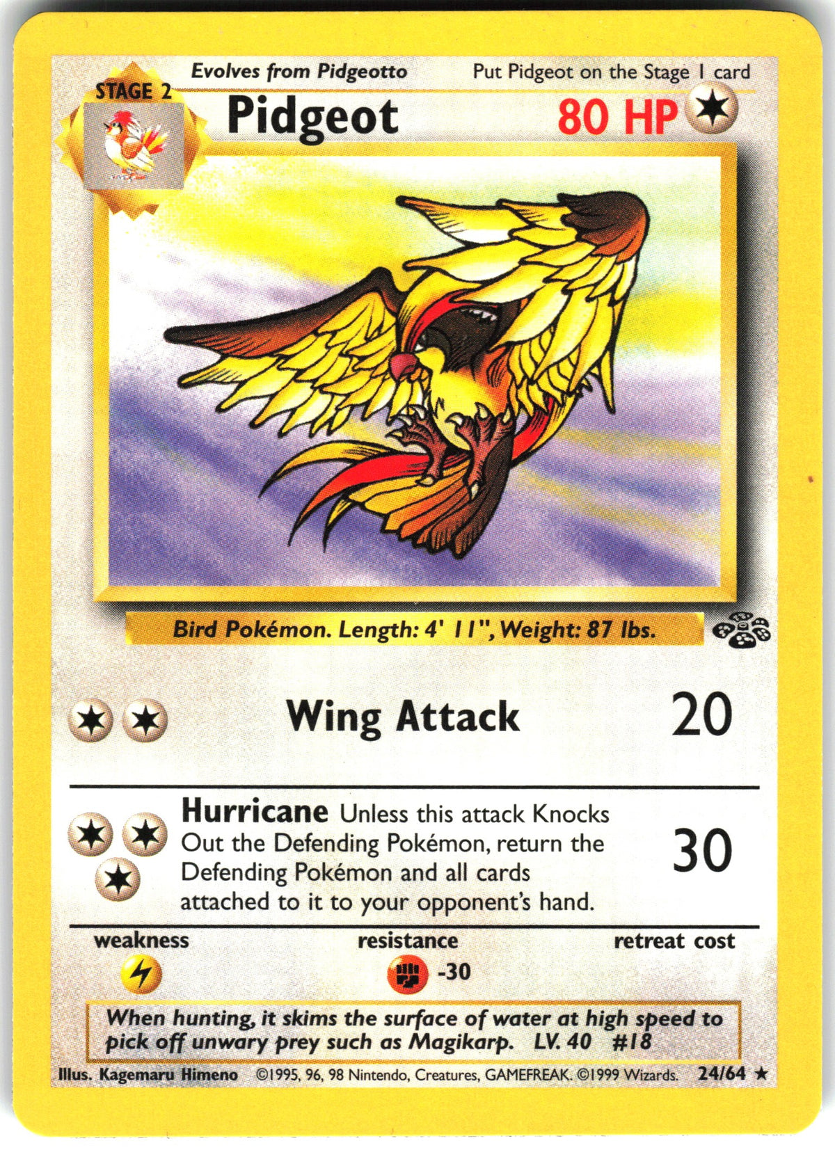 Pidgeot #24 NM