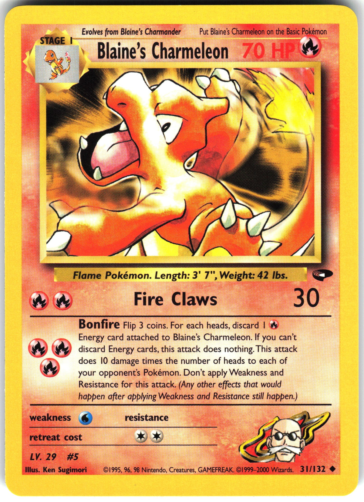 Blaine's Charmeleon #31 NM