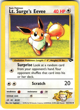 Lt. Surge's Eevee #51 NM