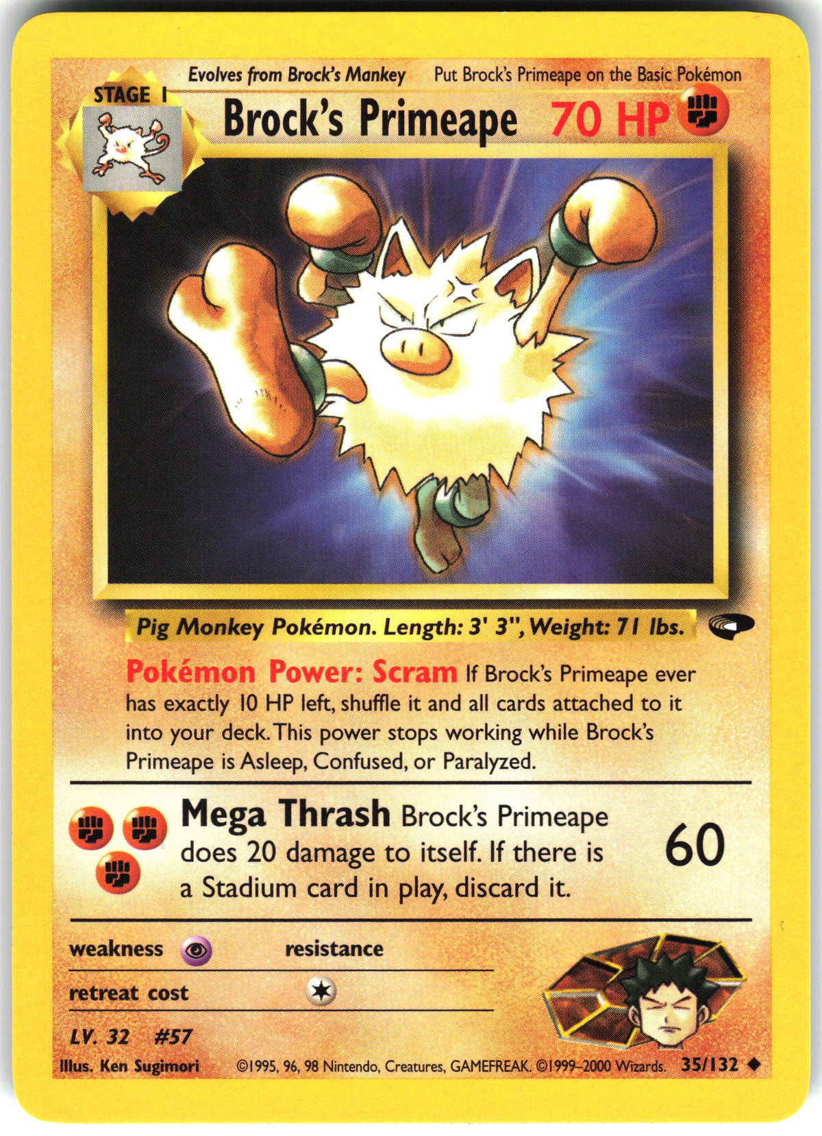 Brock's Primeape #35 NM