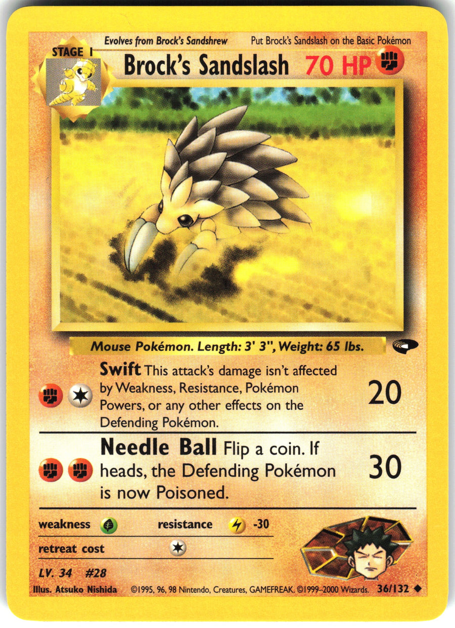 Brock's Sandslash #36/132 Non-Foil