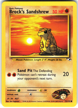 Brock's Sandshrew #72 NM