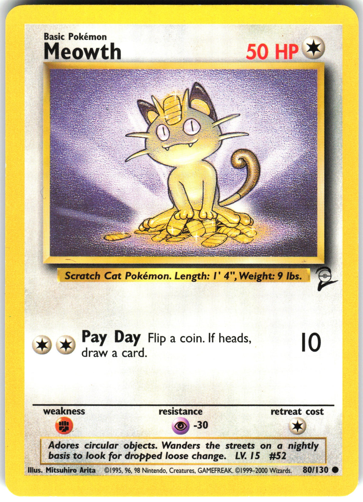 Meowth #80 NM