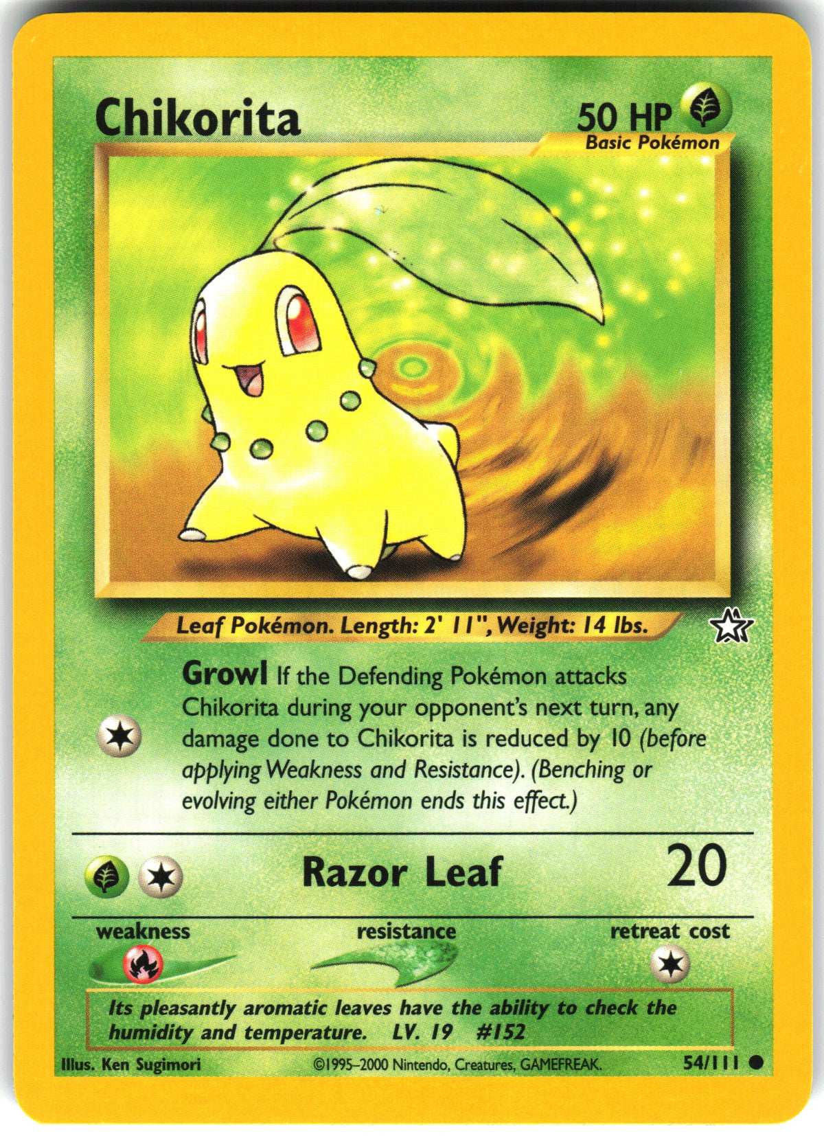 Chikorita #54 NM