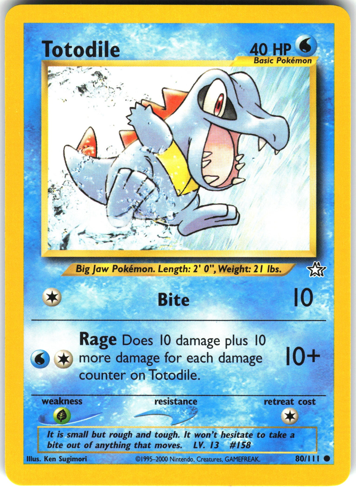 Totodile #80 NM