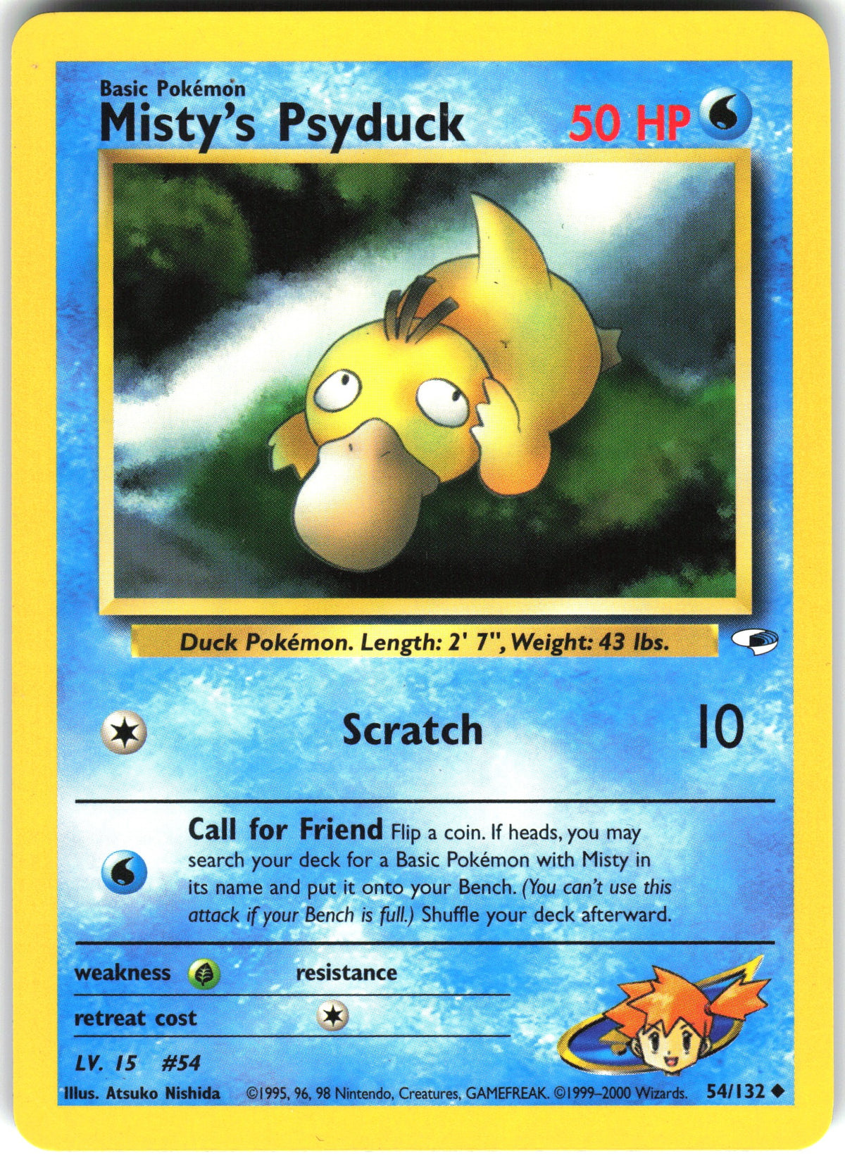 Misty's Psyduck #54 NM