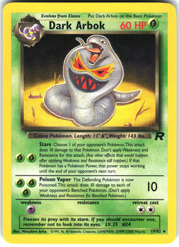 Dark Arbok #19 NM