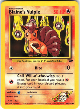 Blaine's Vulpix #66 NM
