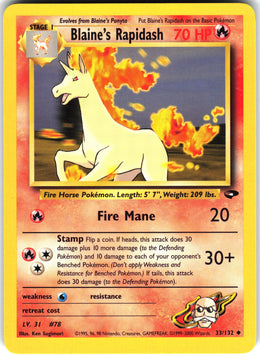 Blaine's Rapidash #33 NM