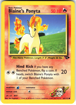 Blaine's Ponyta #64 NM