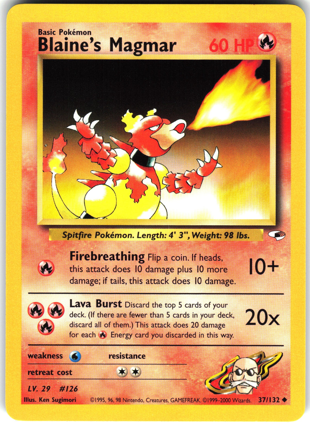 Blaine's Magmar #37 NM