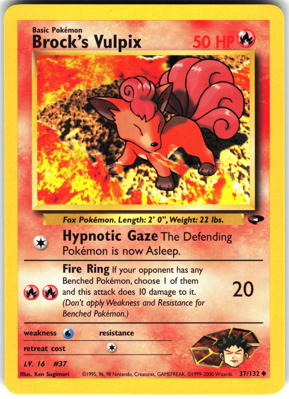 Brock's Vulpix #37 NM