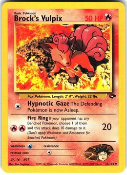 Brock's Vulpix #37 NM