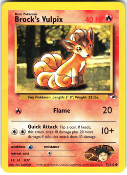 Brock's Vulpix #73 NM