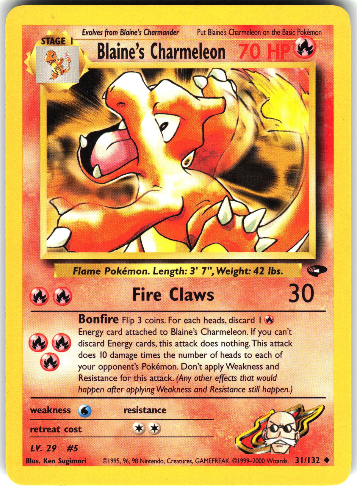 Blaine's Charmeleon #31 NM