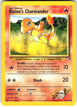 Blaine's Charmander #61 NM