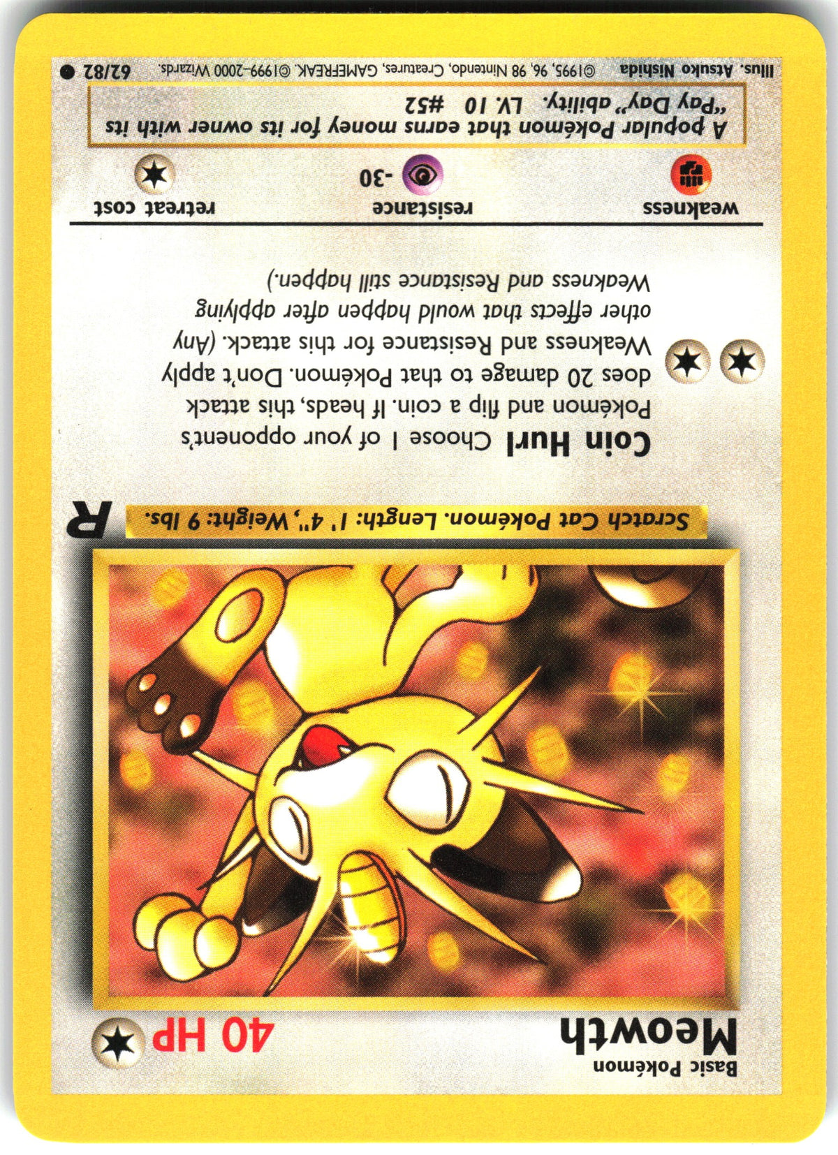 Meowth #62 NM