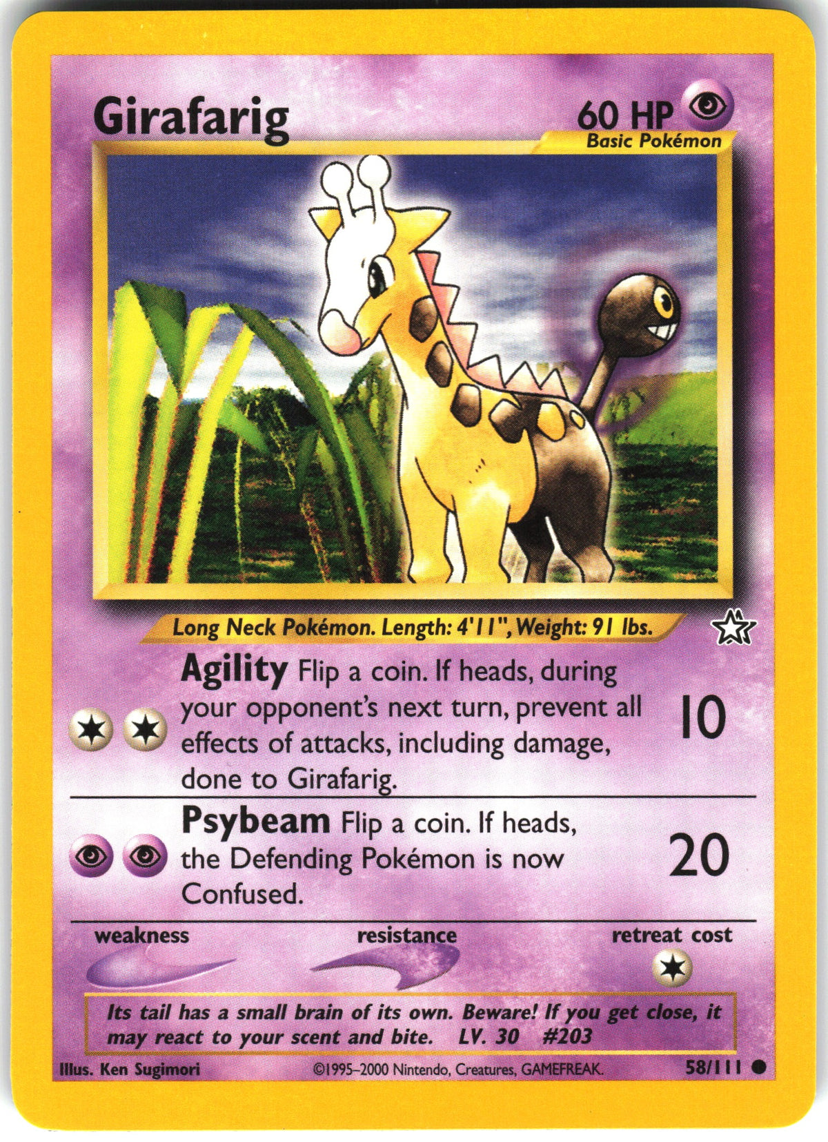 Girafarig #58 NM