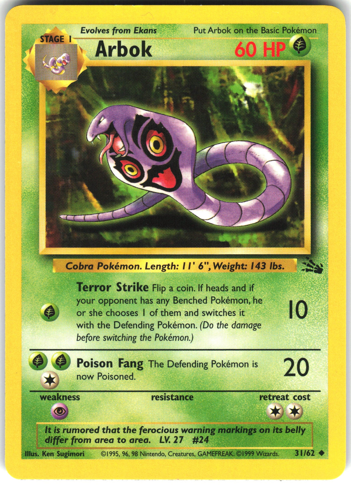 Arbok #31 NM