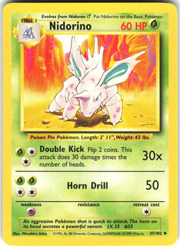 Nidorino #37 NM