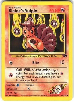Blaine's Vulpix #66 NM
